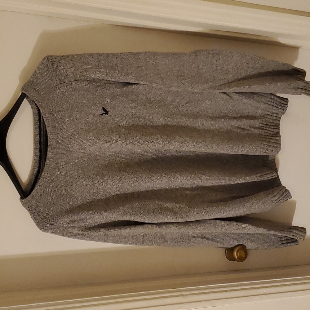 Men's Grey American Eagle knit sweater xl